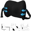 BOODPET Cuscino Lombare in Memory Foam, Supporto Schiena Ergonomico per Sedia Ufficio e Auto, Design Ortopedico Traspirante Mesh 4D per Sollievo dal Dolore, Cinghia Regolabile