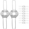 Ciieeo 10 pezzi Clip a Molla per Tulipas Morsetti fai da te per Lampada a Sospensione Staffa Stabile Antiscivolo per Lampade da Interno Facile Installazione Strumenti