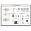 SHINERING Elettronica, Poster Di Riferimento Per Ingegneri Elettronici E Decorazione Di Laboratorio Scientifico Con Componenti Elettronici Di Base Utilizzati Nei Circuiti, Dipinto Su Tela 60X80Cm Senza Telaio