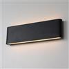 Alpinaluz Applique da Parete LED Up & Down 20W Nero 30 cm - Luce Calda 2700K, Alluminio IP54, Lampada da Parete Moderna per Interni ed Esterni, Facciate, Corridoi e Ingressi