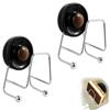 hehonsun 2 Pezzi Porta Spugne Lavello Cucina, Porta Spugna Cucina Lavello con Ventosa, Portaspugne Acciaio Inossidabile, 2 in 1 Portaspugna a Gancio, Adatto per Spugne, Panni e Spazzole, Nero