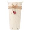Cabilock 1 Pc Secchiello Per Fiori Di Decorativo Rustico Shabby Chic Secchio in Metallo Zincato Vaso Da Fattoria Vintage Fiore Del Secchio Cesto Espositivo Ferro Da Stiro
