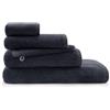 Bassetti GRANFOULARD Set spugna bagno New Shades doubleface Ospite + Asciugamano 100% Puro Cotone Jacquard, Antracite G2