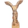 HERCHR Statua della Dea della Vittoria Alata, Decorazione della Statua Greca Figurina della Dea Greca Scultura Classica Scultura da Collezione Bianca Decorazioni per La Casa(6.5x9.3in-Ottone)