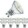 EACLL Lampadine LED GU10 4.9W Equivalente a Alogena 75W, Pacco da 8, 585lm 6000K Bianco Freddo, Faretti AC 230V senza Sfarfallio, Angolo a Fascio 120° Spot, Non Dimmerabile Riflettore Lampade