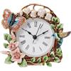 thewense Orologio da tavolo decorativo floreale (farfalla e uccello)
