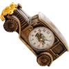 TOPPERFUN Sveglia da Comodino Vintage Forma di Auto d Orologio da Tavolo Creativo e Silenzioso Decorazione Retrò per Casa Ufficio e Dormitorio Colore Bronzo Classico