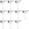 Kinesgsg 10 Pezzi Supporti per Tende Rullo, Supporto a Morsetto per Tende Rullo, Supporti Morsetto per Tendes Rullos Nessuna Foratura, Supportis a Morsettos Doppio, pers Tendes Verticali e Romane