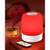 TobeBright Lampada Notturna Rossa 670nm, 3W Luce Rossa & Ambra 1700K | Ricaricabile Luce Rossa Notturna Regolabile con Telecomando & Contatto Touch, Timer & Memoria, per Bambini, Camera da Letto