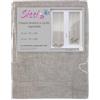 Tex family COPPIA tendina SISSI a VETRO MODERNA larga cm 70 Regolabile a Cordine BEIGE - COPPIA (2 TELI) CM. 70X150