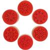 JOFONY 6 timbri in legno a forma di fiocchi di neve, set di timbri natalizi in legno per creazione di biglietti, scrapbooking e artigianato