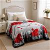 GX GARGIX Plaid Invernale 1 Piazza e mezza Coral Morbido e Caldo, Soffice per Letto Da 1 Piazza e mezza e Divano, Varie Fantasie e Colori