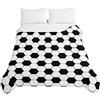 Chickwin Trapuntino Copriletto Trapuntato Goffrato Primaverile Estivo Matrimoniale, Leggera 3D Calcio Stampa Coperta Estivo Trapunta per Camera da Letto Singolo Una Piazza (150x200cm,Classico)