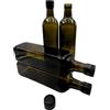 Devitre 4 bottiglie di olio da 750 ml in vetro, con beccuccio integrato in plastica ed etichette