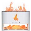 Numbudh Diffusore di oli essenziali con lampada himalayana, 250 ml, umidificatore ad aria LED multicolore, aromaterapia