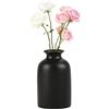 Upstore Vasi in ceramica nera per boccioli da 11,9 cm, piccoli vasi moderni per stelo singolo, vaso decorativo per matrimoni, centrotavola, decorazione per casa e ufficio