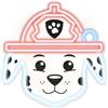 huslog Luce notturna LED Paw Patrol Marshall - Vigile del fuoco neon su supporto - Decorazione luminosa per la cameretta dei bambini - Alimentazione USB - Regalo per ragazzi