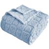 FY Fiber House Coperta lavorata a maglia con cuore a quadri, morbida coperta calda per amante, mamma, papà, amici, idea regalo, lavabile, leggera, soffice coperta per divano, letto, tutti