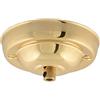 ElekTek Rosone da soffitto con serracavo con diametro 108 mm Finiture metallizzate colori verniciati a polvere per accessori di illuminazione a sospensione Ottone