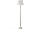 ATMOSPHERA CREATEUR D'INTERIEUR Lampada da terra in legno bianco H153