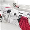 Gabel Copripiumino Gabel matrimonioale Mr.Panda (sacco cm.250x245 + sotto lenzuolo 175x200x28 + 2 federe 50x80 double face)