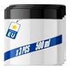 POSH Barattoli Ermetici 3 x 500 ml - In PET Bianco con Coperchio | PET per Uso Alimentare, Coperchio a Vite, per Spezie, Caffè, Tè ed Erbe, Contenitori Rotondi