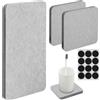 ZEKUN 3 Pezzi Water Absorbent Stone Coasters Made Assorbendo Pietra Lavandino Diatomite Vassoio Pietra Assorbente per Bagno per Saponi e Piante e Articoli Toeletta Nella Casa Moderna,Grigio