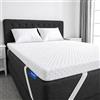 ROYGBIV Topper 140x200 cm, Topper per Materasso in Gel Memory Foam da 7 cm - Durezza H2/H3 Traspirante Antibatterico Antiacaro Ipoallergenico - Fodera Lavabile - Certificato Oeko-TEX