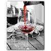 BYAMBD Stampe su Tela da Parete Poster Moderno di Arte Moderna con Vino Rosso E Bottiglia, da Cucina, in Bianco Nero, per Bevande, Cibo, Dipinti su Tela, Quadri, Sala Pranzo(B,20x30cm)