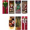 COSE DA CASA Copriporta Natalizio elastico 215x90 cm con Decorazioni Festive Babbo Natale Albero Gnomi Regali Tessuto copri porta Tematico per Esterni