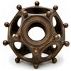 MaltipooMania Replica del dodecaedro romano - Modello di artefatto antico dipinto a mano, oggetto misterioso storico dell'impero romano, decorazione archeologica da collezione regalo per gli amanti della storia