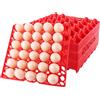 ZOFUN 20 contenitori per uova, per frigorifero, per uova, in plastica, per 30 portauova, per uova, per uova, colore: rosso