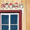 HADAVAKA Natale Decorazione Porta Cornici Bella e Interessante - Holiday Decor Con Babbo Natale, Renna e Angolo Segno - Per Porte Di Casa, Finestre e Pareti (Penguin)