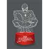 WONDEE Marvel Lampada Led 3D Spiderman Con Telecomando Multicolore Per Decorazione e Luce Notturna Cameretta Bambino, Atmosfera Notturna Rilassante, Regalo Spiderman Bambino