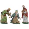 Moranduzzo Tris Re Magi per Presepe da Cm 12 Scala 1:15 - Statuine Presepe Indistruttibili - Stile 700', Pittura Rifinita a Mano, Prodotto Ufficiale, Made in Italy, Scultore M. Landi