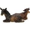 Holyart Animali presepe: Asino Bue presepe resina 25-30 cm
