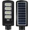 Jortan Tech Lampione solare LED modello G - 280 Watt - 224 pezzi LED - 6500 K - con sensore di movimento e batteria LiFePO4 per illuminazione esterna efficiente e sostenibile