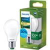 PHILIPS Classic ultra-efficient LED bulb with energy efficiency class A, E27 base, 100W, frosted, warm white light, long service life