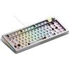 GLORIOUS Gaming GMMK 3 PRO HE Barebones : clavier réactif, effet Hall, polling 8K, corps alu et joints modulaires, prise en charge des switches MX mécaniques et magnétiques, TKL 75%, ANSI - Argenté