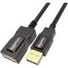 Amazon Basics AmazonBasics Cavo prolunga 2.0 USB-A maschio a USB-A femmina, 1 m, Nero