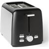 Amazon Basics Tostapane 2 Fette con 7 Livelli di Doratura e Vassoio Raccogli Briciole Estraibile, Slot Extra Larghi, 800W, Nero