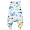 WYTbaby Sacco Nanna con Piedini 1.0 Tog, 100% Cotone Ultra-Morbido, Facile da Indossare, Ideale per il Sonno dei Neonati, Sacco Nanna Adatto per Bambini da 6-18 Mesi