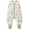 ToyaTec Sacco nanna con piedi, 2,5 Tog, super morbido, realizzato in rayon di bambù, per bambini, in fibra di bambù, per l'inverno, per l'autunno e l'inverno (Giraffa,80cm (18-36 Mesi))