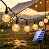 Xcdhemde® Catena Luminosa Esterno Solare 7M 50LED | 8 Modalià, IP65 Impermeabile, per Terrazzo, Balcone, Gazebo, Festa