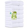 Utopia Towels Set di asciugamani Premio, 6 pezzi, 41x71 cm, Bianco | 100% cotone, morbidissimo, molto assorbente