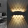 Lureshine Applique LED da Parete Interni, 2 pezzi, per Corridoio Soggiorno Camera da Letto, Acrilico, Illuminazione