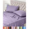 Utopia Bedding Set Lenzuola Letto 4 Pezzi, 150x200cm, Lavanda | Lenzuolo con Angoli, Lenzuolo Piatto e 2 Federe 50x75 - Matrimoniali - Oeko-Tex Certificato - Poliestre di Microfibra