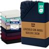 Utopia Bedding Lenzuolo con Angoli, Una Piazza - 160x200x30 cm - Blu Navy | Microfibra di Poliestere Spazzolato - Lenzuolo Sotto con Angoli Elasticizzato