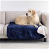 Dreamzie - Coperta Impermeabile per Cani - 80x100 cm - Blu navy | Copridivano Reversibile · Lavabile in Lavatrice · Pile Sherpa · Animali · per Letto, Divano e Auto · Extra Morbido