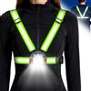 Mohard Luce Running con Catarifrangente 1800mAh 7 Modalità & 45° Regolabile | Alta Visibilità 360° Luci Corsa Notturna, Accessori Fari Campeggio, Lampada Ricaricabile IPX4 Jogging/Ciclismo/Escursionismo